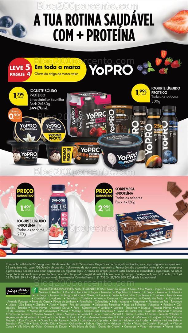 Antevisão Folheto PINGO DOCE Especial Iogurtes Promoções de 27 agosto a 9 setembro