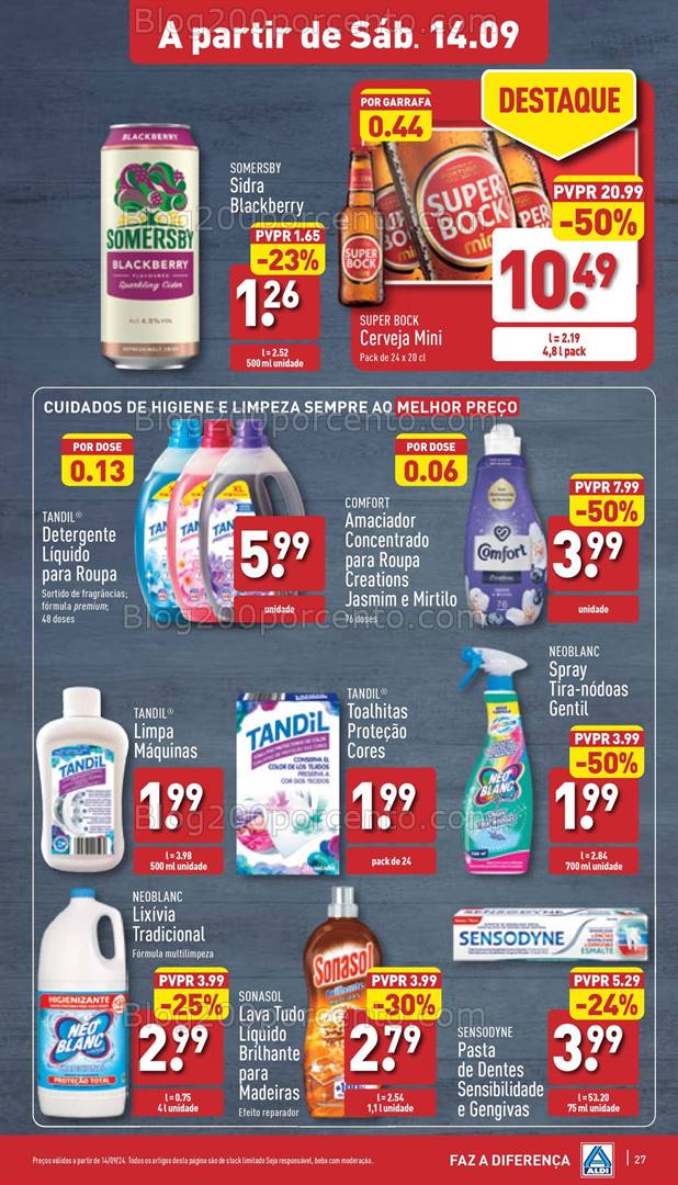 Antevisão Folheto ALDI Promoções de 11 a 17 setembro