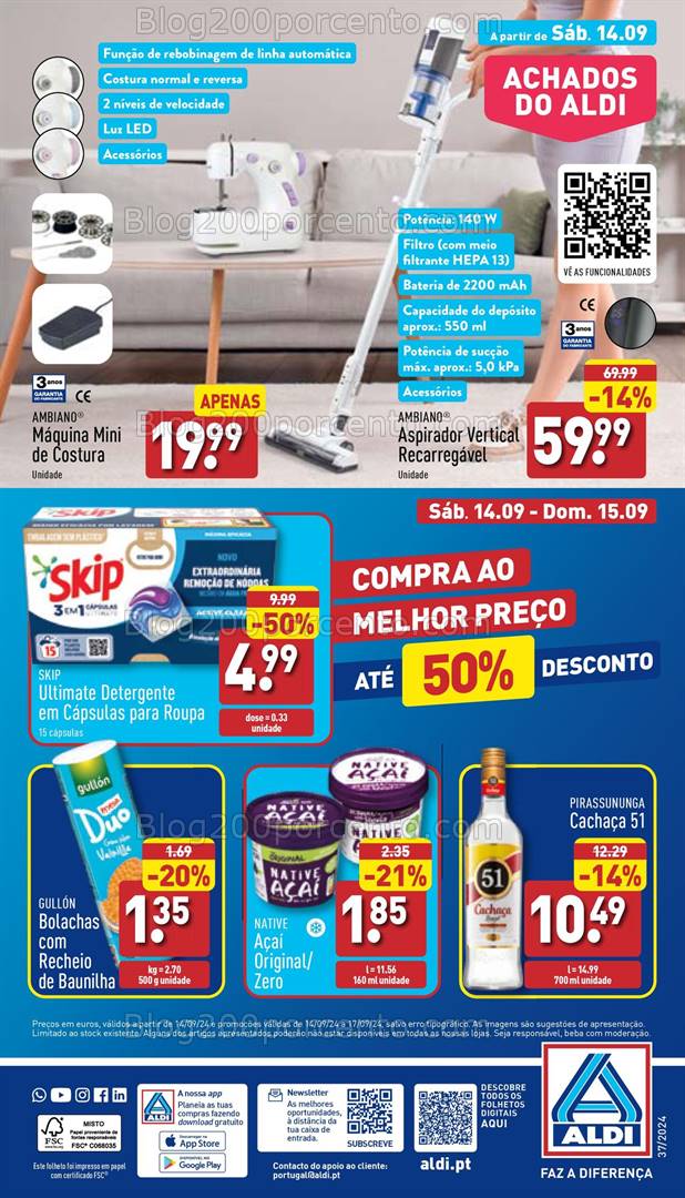 Antevisão Folheto ALDI Promoções de 11 a 17 setembro