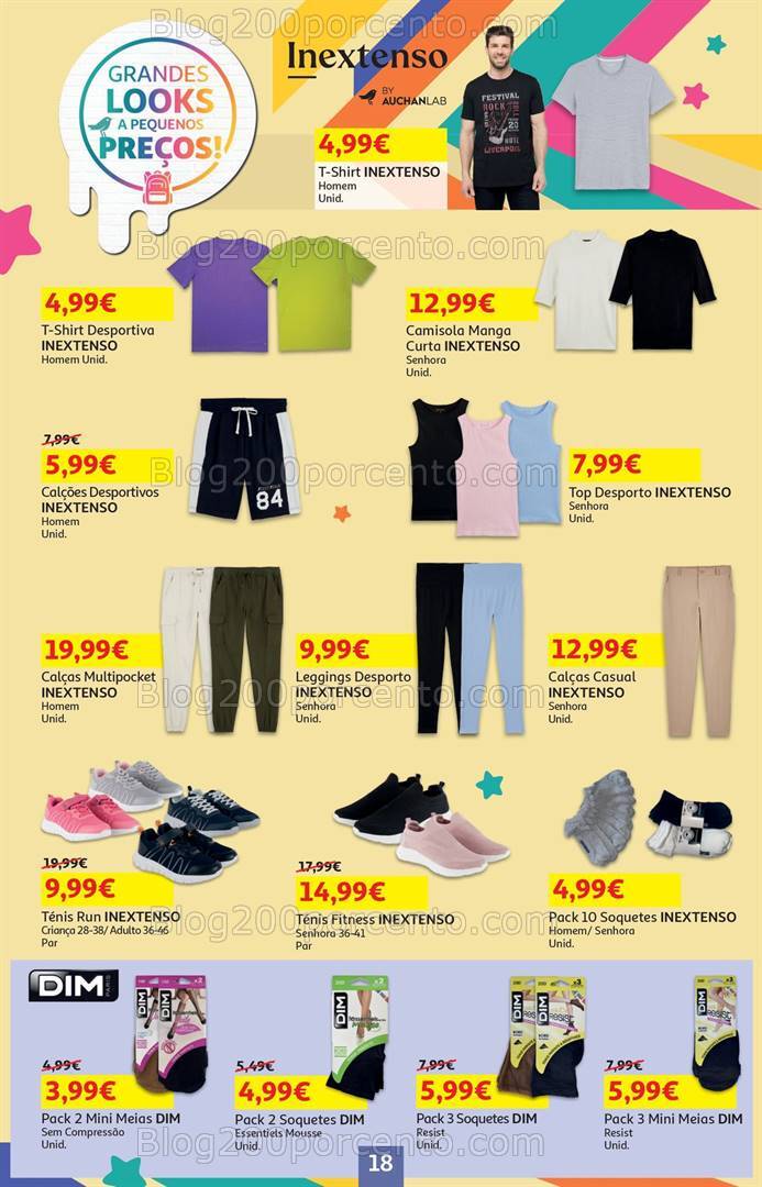Antevisão Folheto AUCHAN Bazar Promoções de 5 a 18 setembro