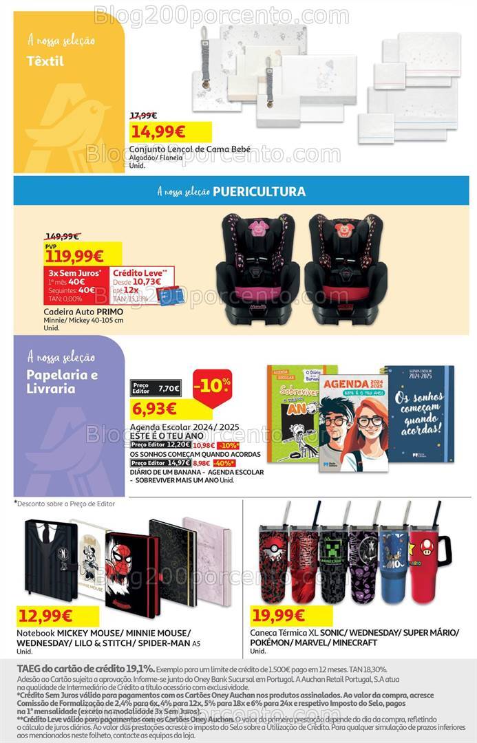 Antevisão Folheto AUCHAN Bazar Promoções de 5 a 18 setembro