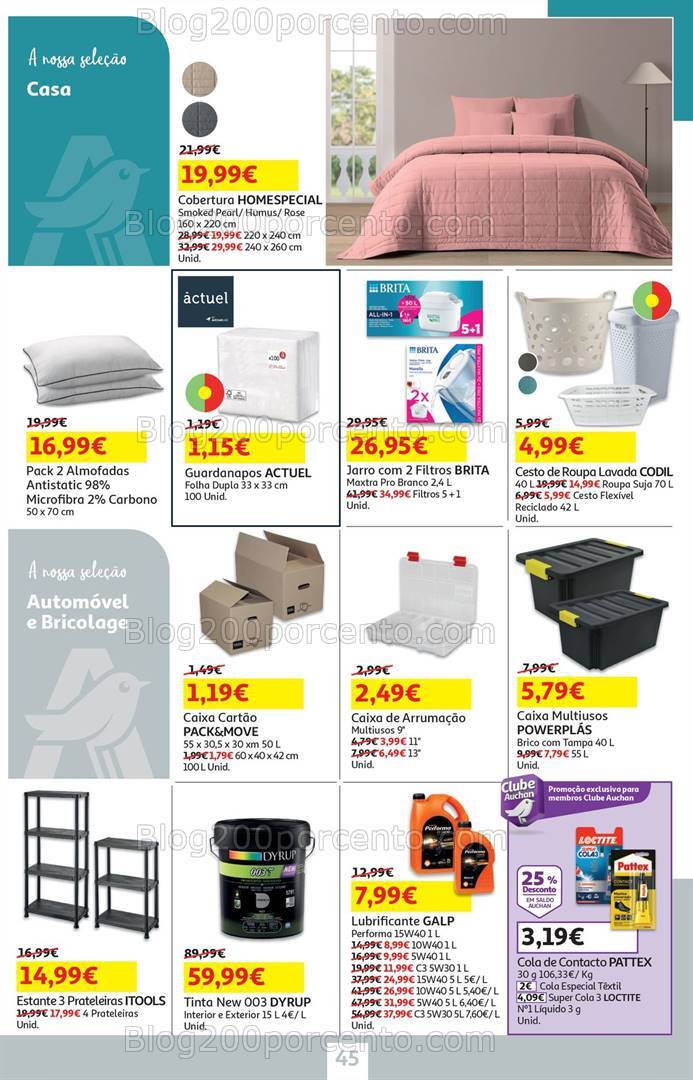Antevisão Folheto AUCHAN Bazar Promoções de 5 a 18 setembro