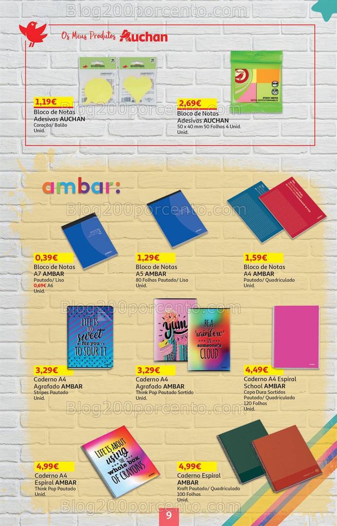 Antevisão Folheto AUCHAN Bazar Promoções de 5 a 18 setembro