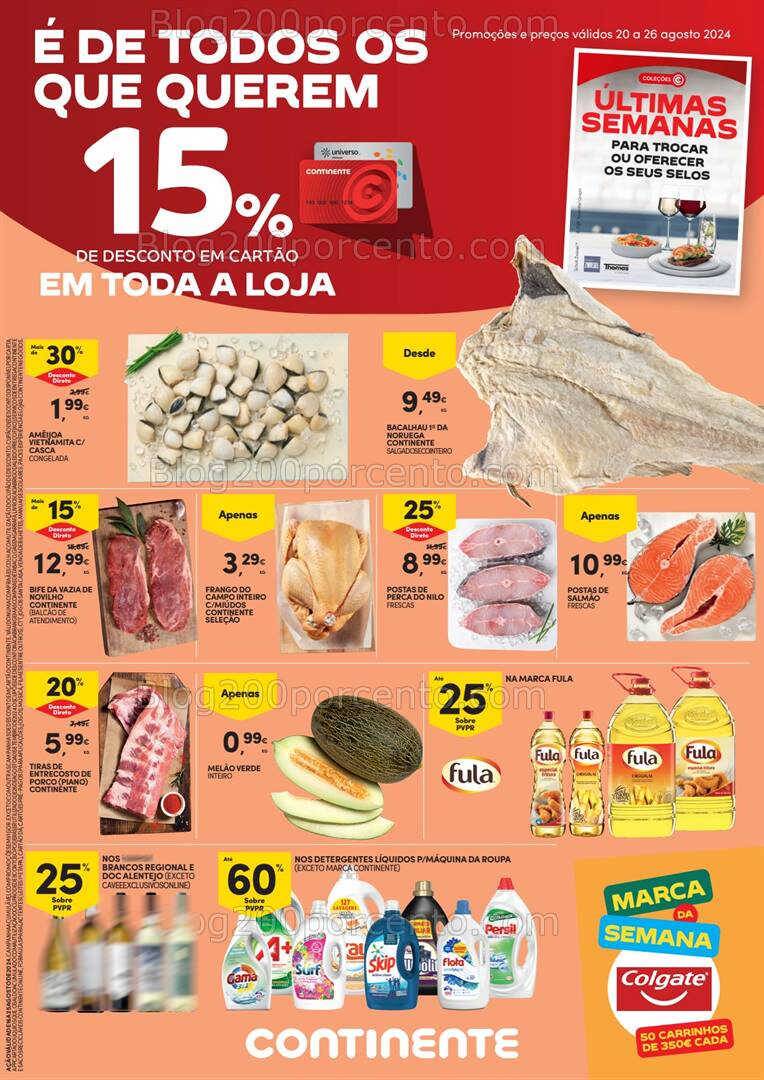 Antevisão Folheto CONTINENTE Bom Dia Promoções de 20 a 26 agosto