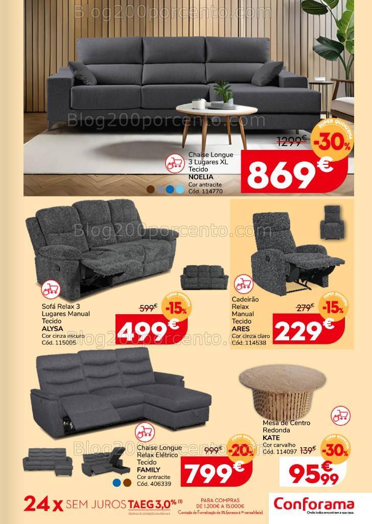 Antevisão Folheto CONFORAMA Promoções de 15 a 28 agosto