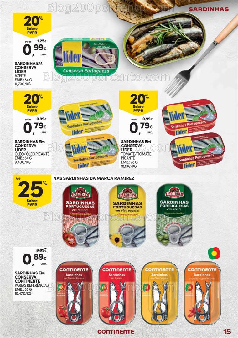 Antevisão Folheto CONTINENTE Especial Conservas - 13 agosto a 1 setembro