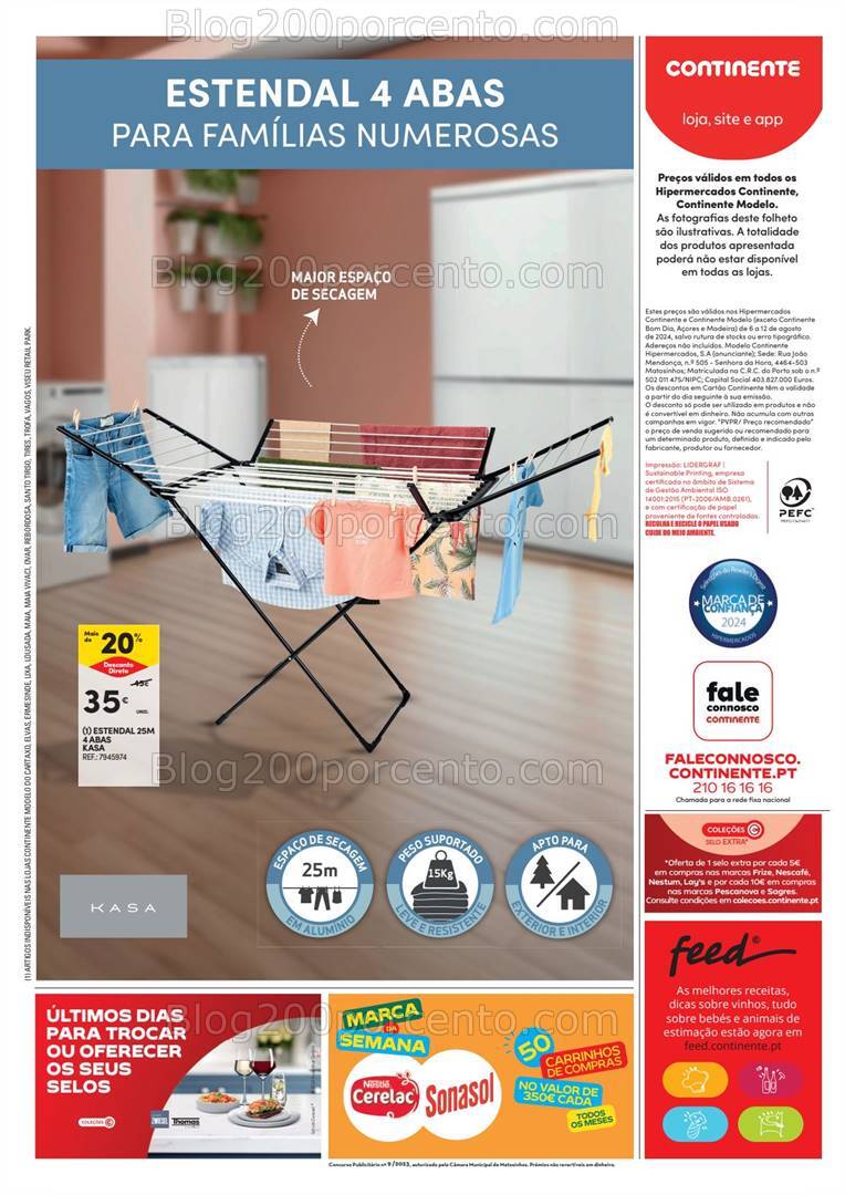 Antevisão Folheto CONTINENTE Bazar Promoções de 6 a 12 agosto