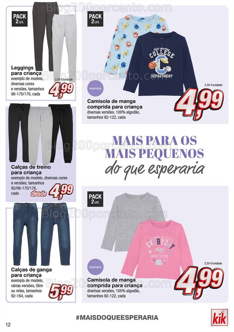 Antevisão Folheto KIK Regresso às Aulas Promoções a partir de 19 agosto