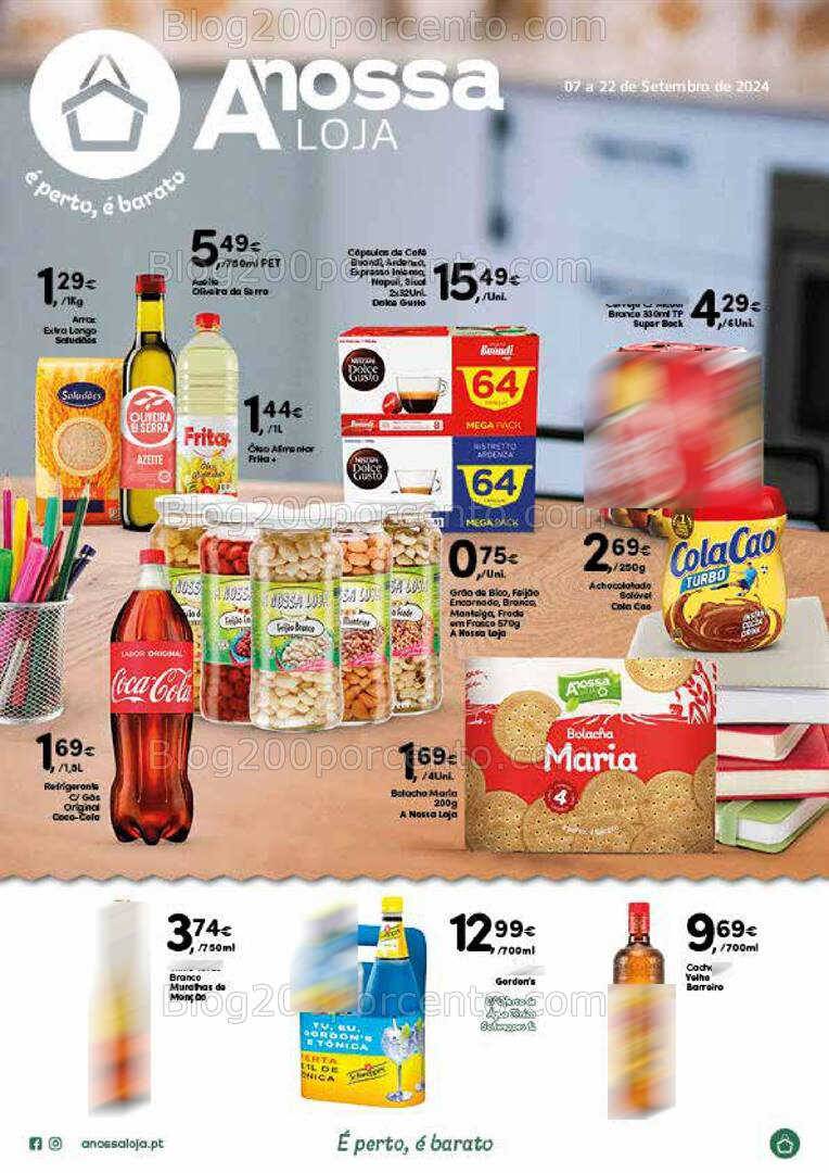 Antevisão Folheto A NOSSA LOJA Promoções de 7 a 22 setembro