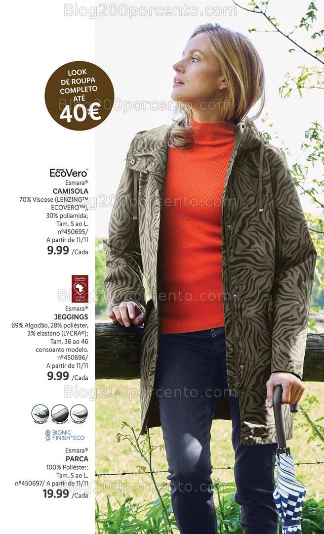 Antevisão Folheto LIDL Esmara Moda Outono - Inverno Promoções a partir de 16 setembro