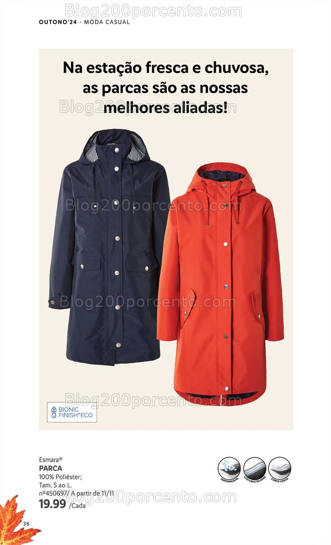 Antevisão Folheto LIDL Esmara Moda Outono - Inverno Promoções a partir de 16 setembro