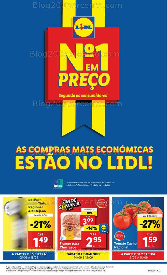 Antevisão Folheto LIDL Promoções de 12 a 18 setembro