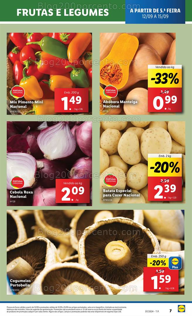 Antevisão Folheto LIDL Promoções de 12 a 18 setembro