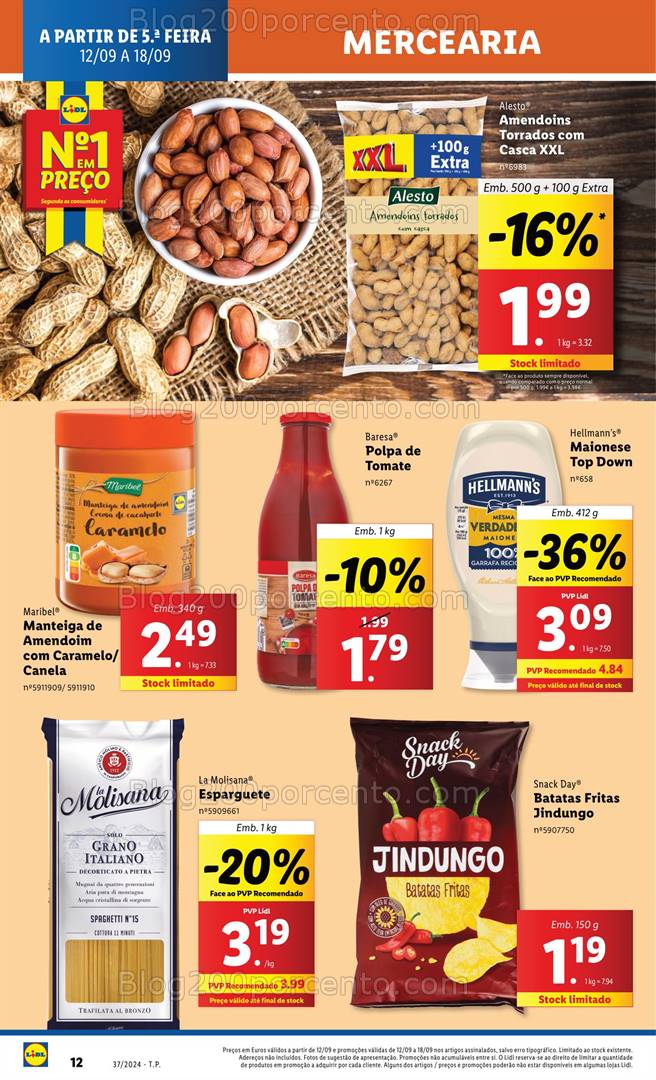 Antevisão Folheto LIDL Promoções de 12 a 18 setembro