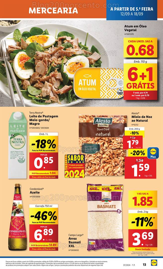 Antevisão Folheto LIDL Promoções de 12 a 18 setembro