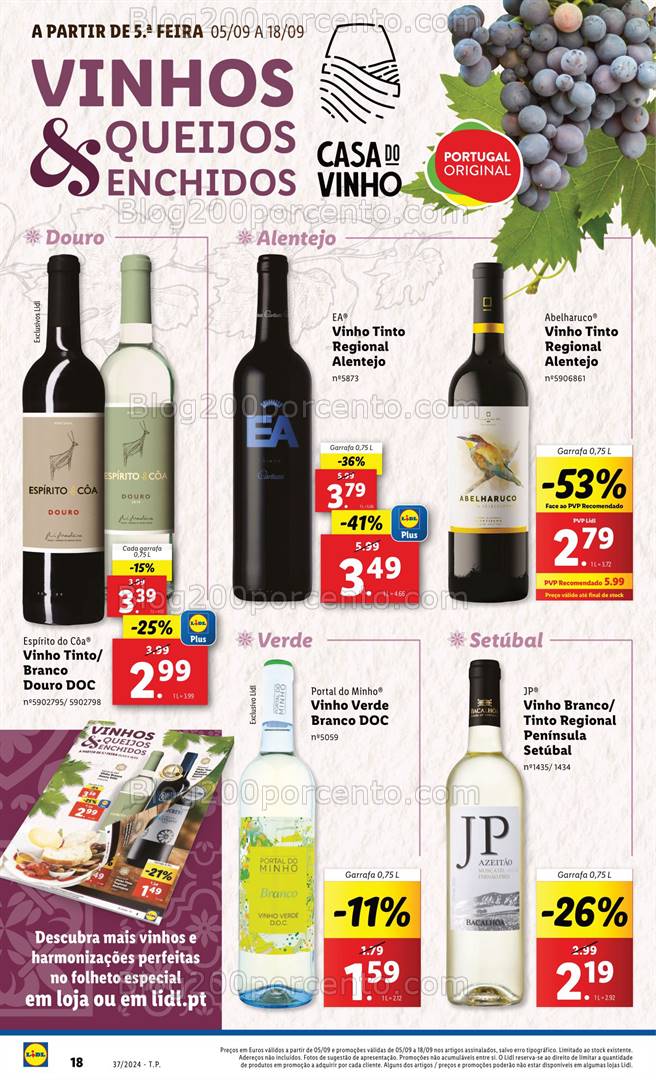 Antevisão Folheto LIDL Promoções de 12 a 18 setembro