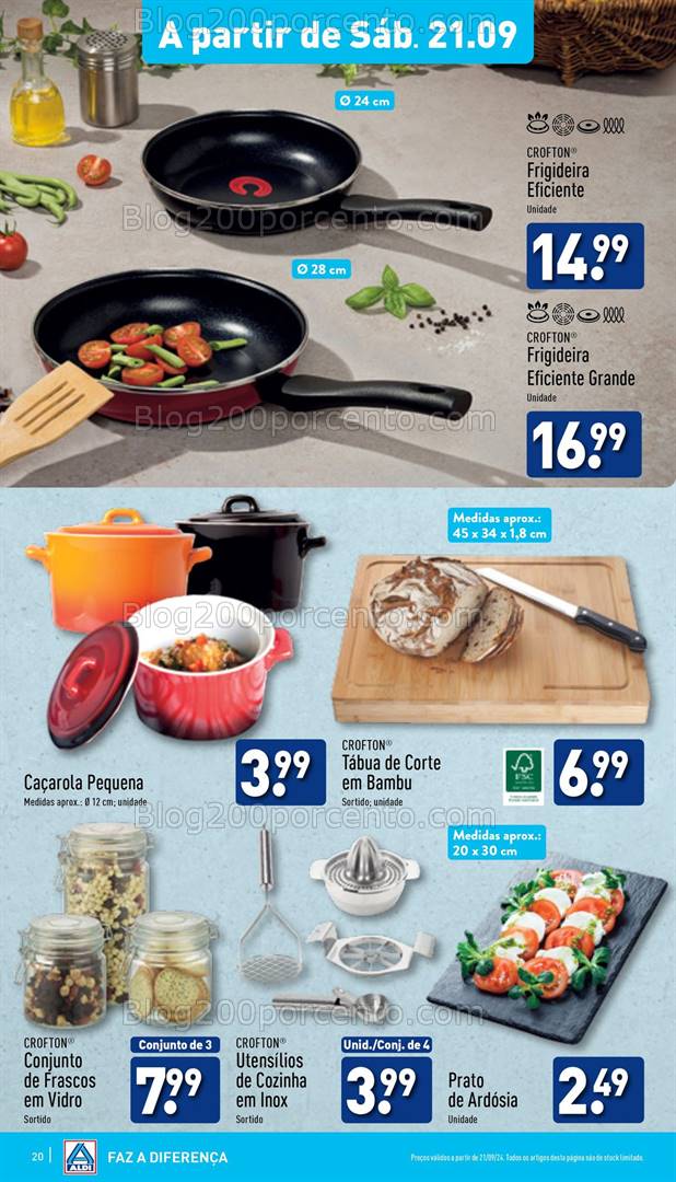 Antevisão Folheto ALDI Bazar Promoções a partir de 21 setembro