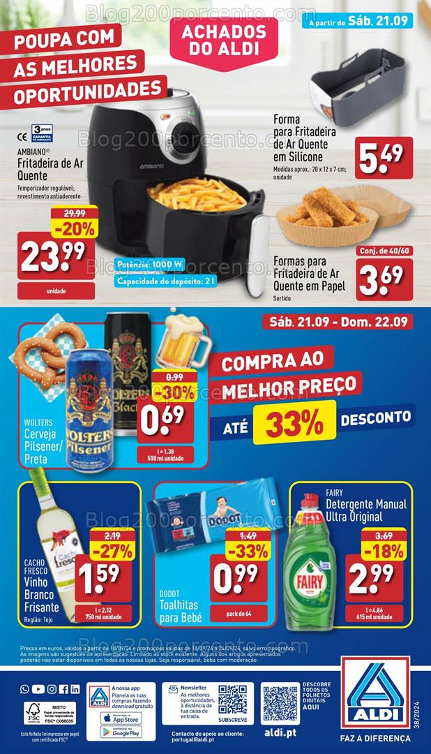 Antevisão Folheto ALDI Promoções de 18 a 24 setembro