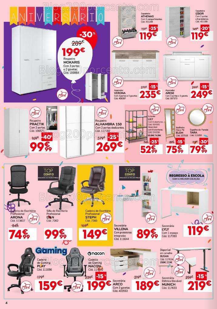 Antevisão Folheto CONFORAMA Aniversário Promoções de 5 a 25 setembro