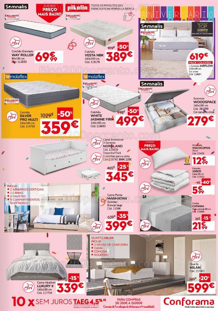 Antevisão Folheto CONFORAMA Aniversário Promoções de 5 a 25 setembro