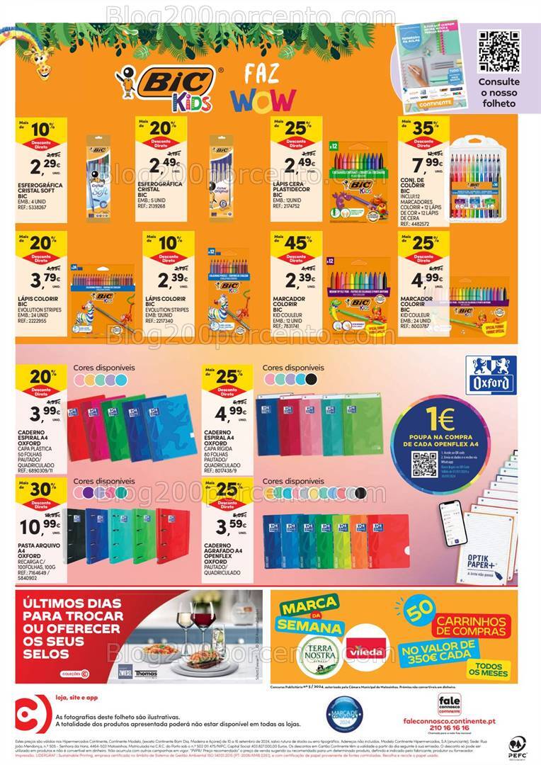 Antevisão Folheto CONTINENTE Bazar Promoções de 10 a 16 setembro