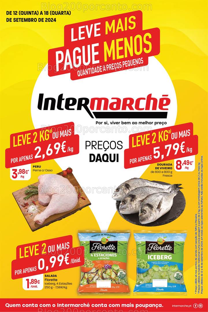 Antevisão Folheto INTERMARCHÉ Promoções de 12 a 18 setembro