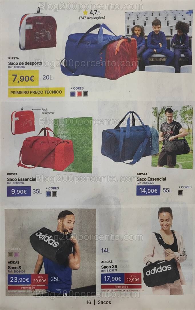 Antevisão Folheto DECATHLON Regresso ao Desporto - Baixa de Preços + Promoções até 6 outubro