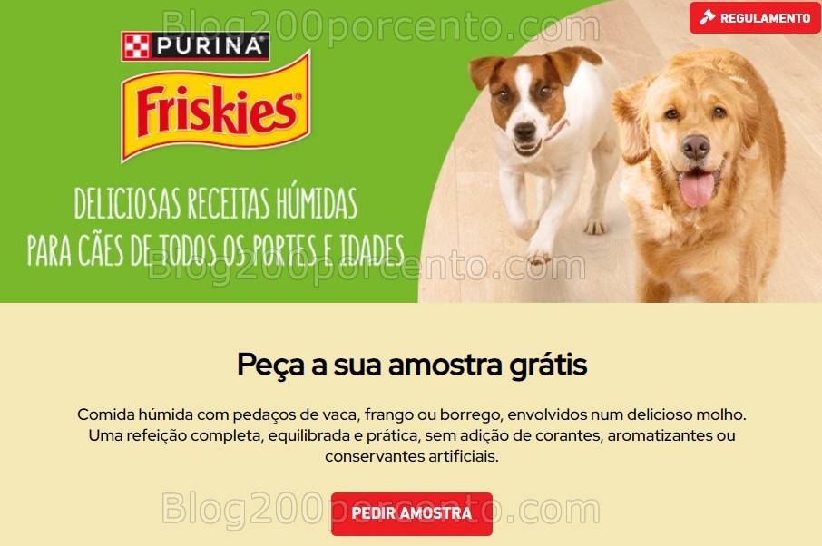 ALERTA - Nova Amostra Grátis PURINA para pedir até 20 outubro