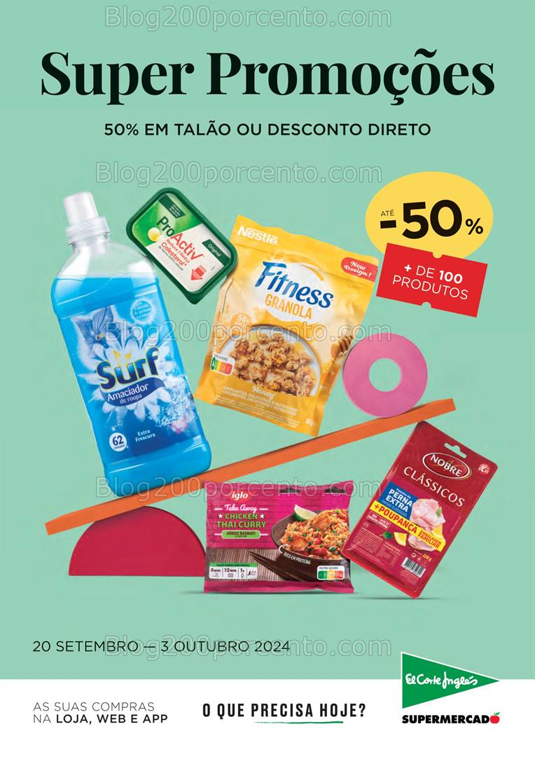 Antevisão Folheto EL CORTE INGLÉS Promoções de 20 setembro a 3 outubro