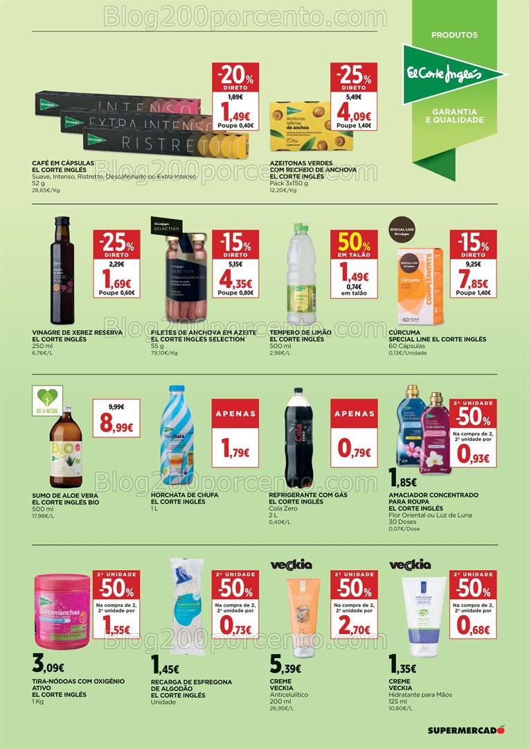 Antevisão Folheto EL CORTE INGLÉS Promoções de 20 setembro a 3 outubro