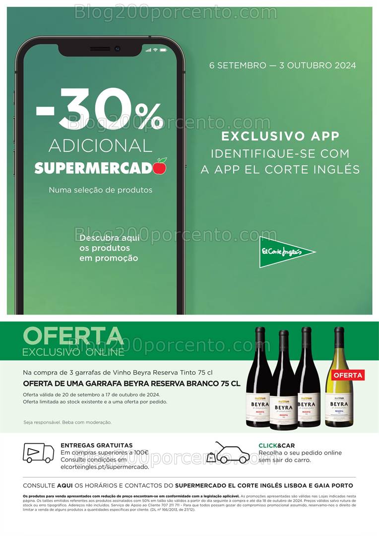 Antevisão Folheto EL CORTE INGLÉS Promoções de 20 setembro a 3 outubro