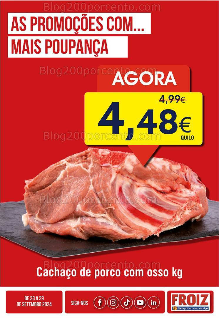 Antevisão Folheto FROIZ Promoções de 23 a 29 setembro
