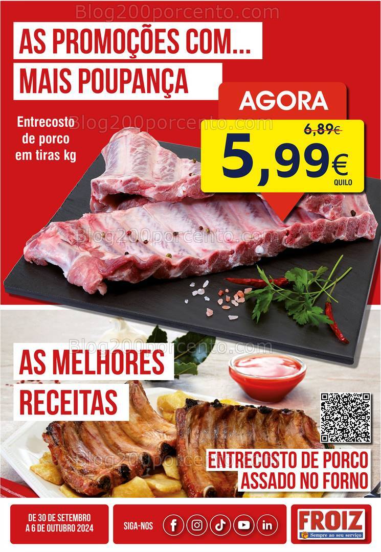 Antevisão Folheto FROIZ Promoções de 30 setembro a 6 outubro