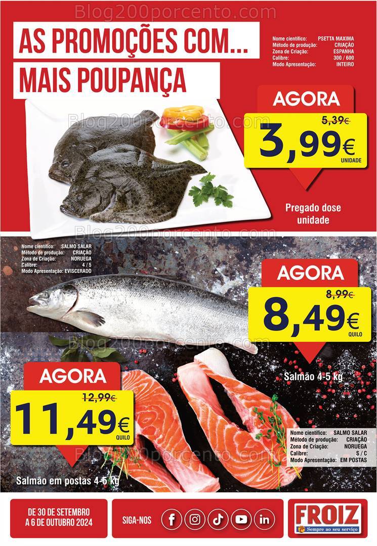 Antevisão Folheto FROIZ Promoções de 30 setembro a 6 outubro