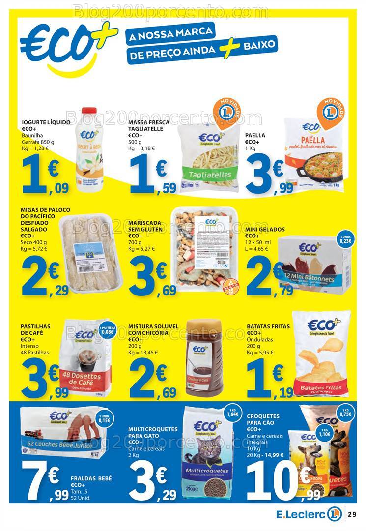 Antevisão Folheto E-LECLERC Marca Própria Promoções de 19 a 25 setembro