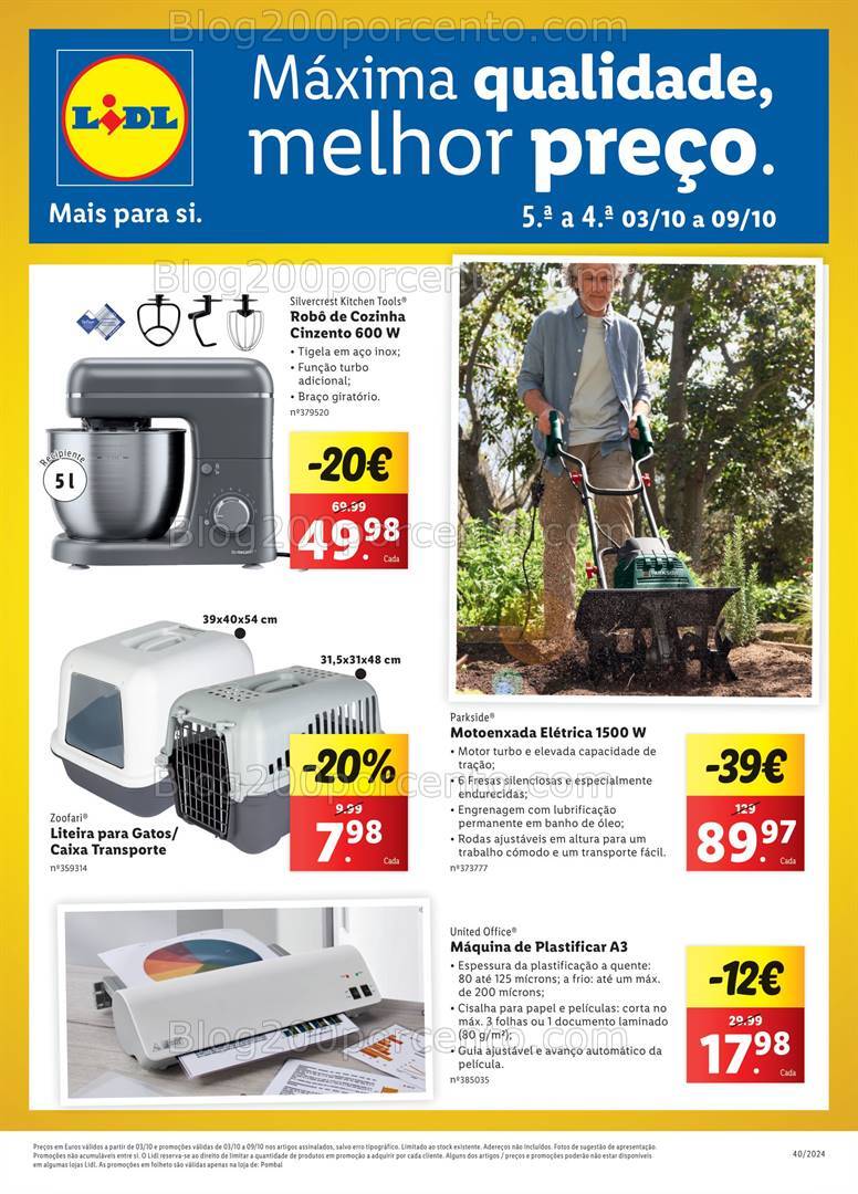 Antevisão Folheto LIDL Extra II Promoções de 3 a 9 outubro