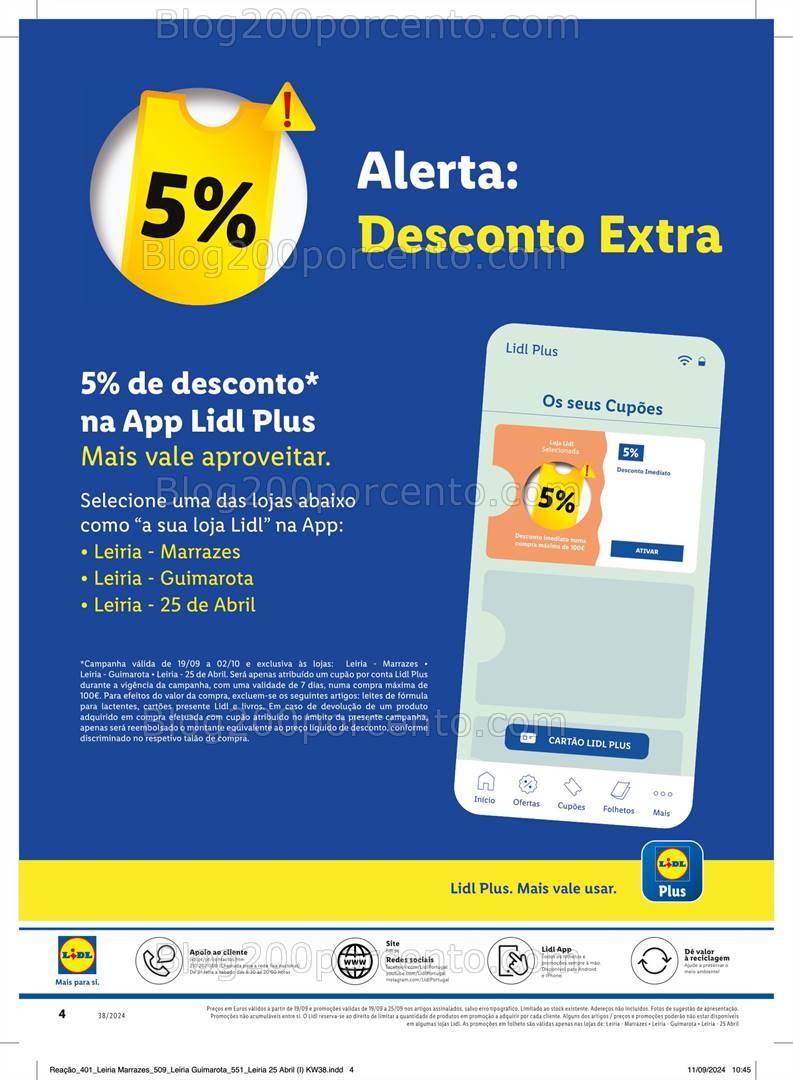 Antevisão Folheto LIDL Bazar Extra II Promoções de 19 a 25 setembro