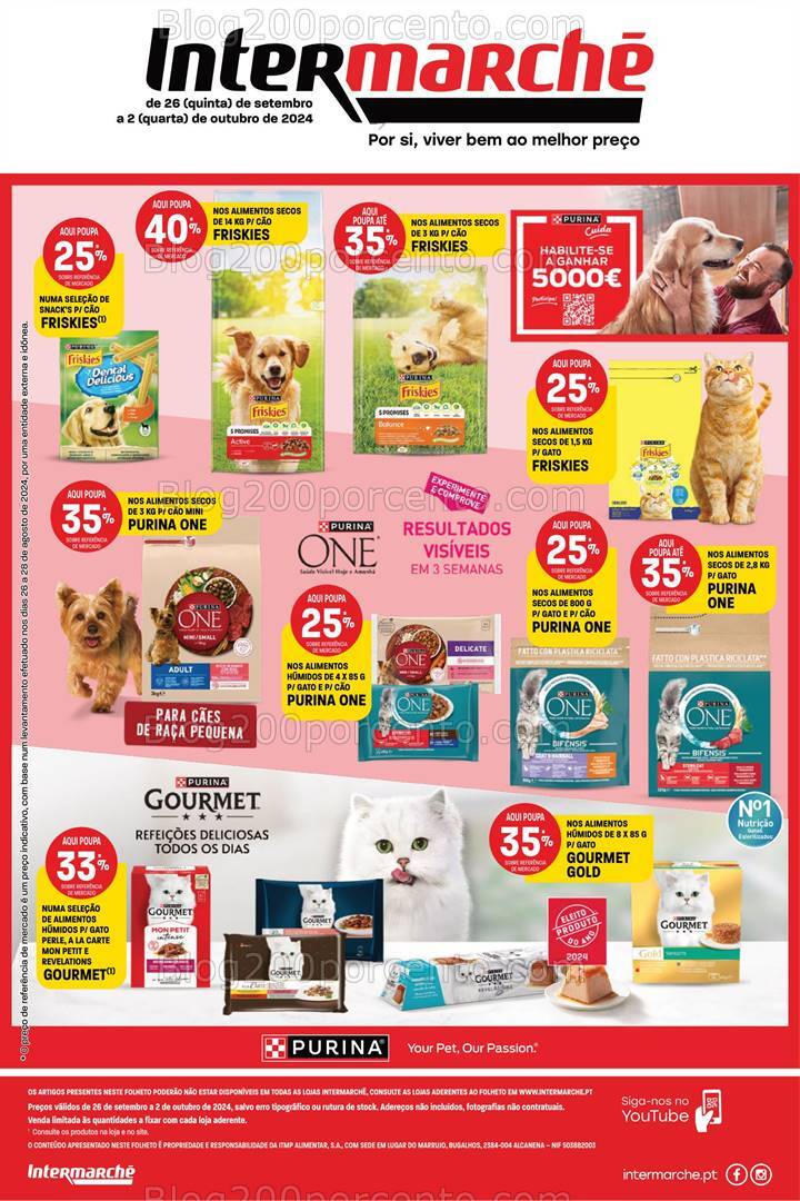 Antevisão Folheto INTERMARCHÉ Especial Pets Promoções de 26 setembro a 2 outubro