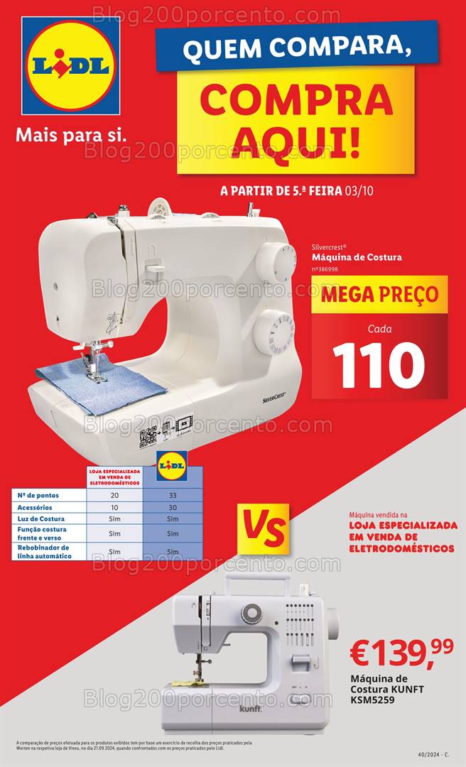 Antevisão Folheto LIDL Bazar Promoções de 3 a 9 outubro