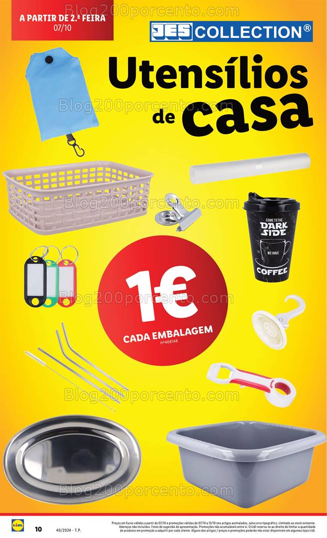 Antevisão Folheto LIDL Bazar Promoções de 3 a 9 outubro