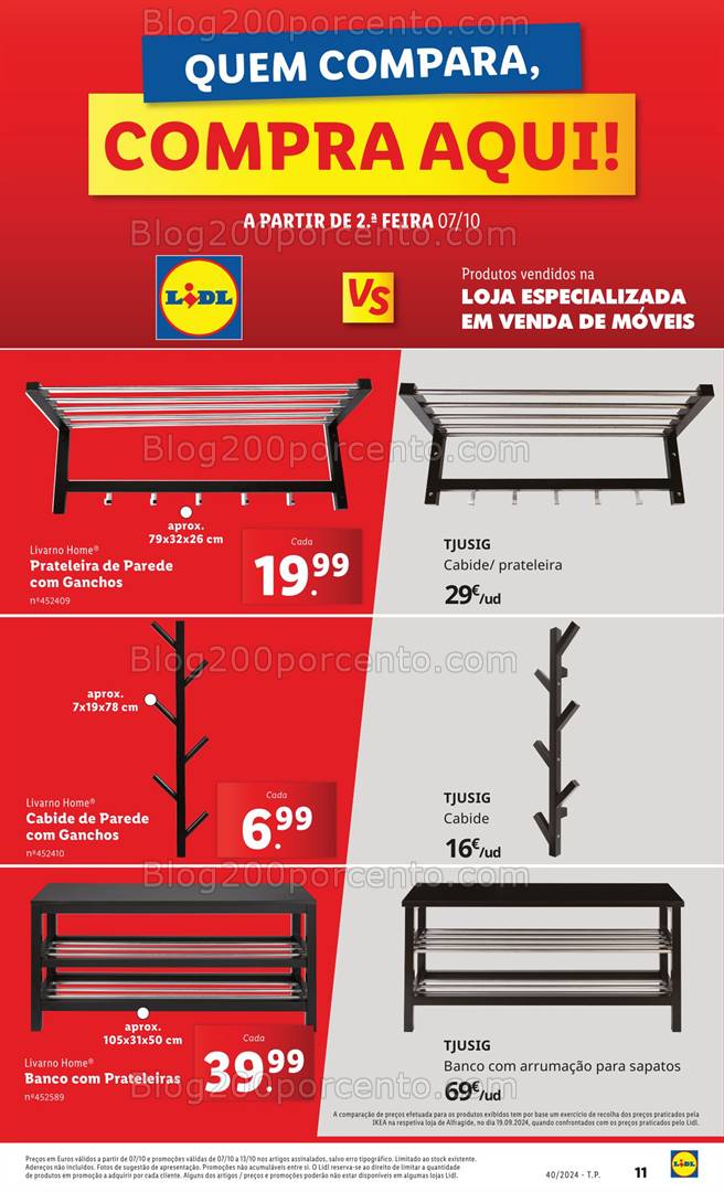 Antevisão Folheto LIDL Bazar Promoções de 3 a 9 outubro