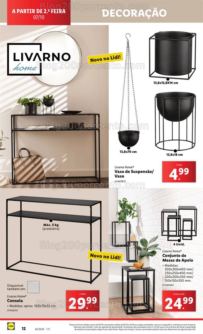 Antevisão Folheto LIDL Bazar Promoções de 3 a 9 outubro