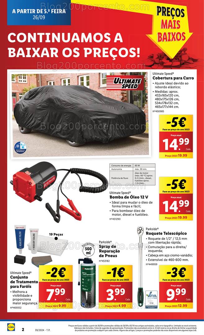 Antevisão Folheto LIDL Bazar Promoções de 26 setembro a 2 outubro