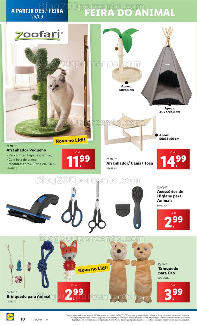 Antevisão Folheto LIDL Bazar Promoções de 26 setembro a 2 outubro