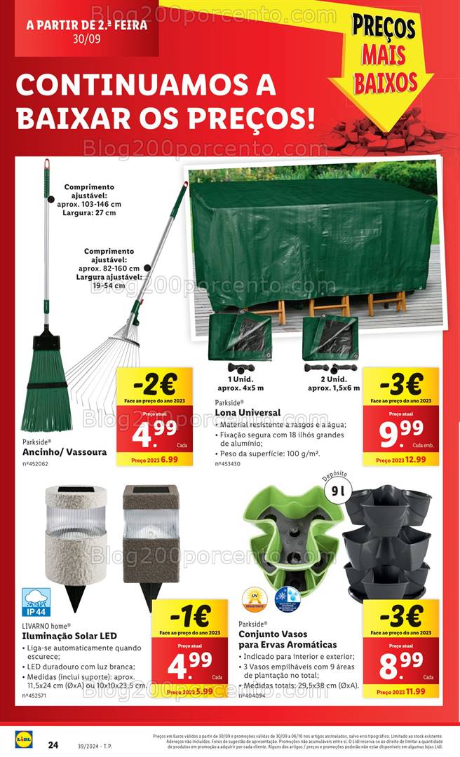 Antevisão Folheto LIDL Bazar Promoções de 26 setembro a 2 outubro