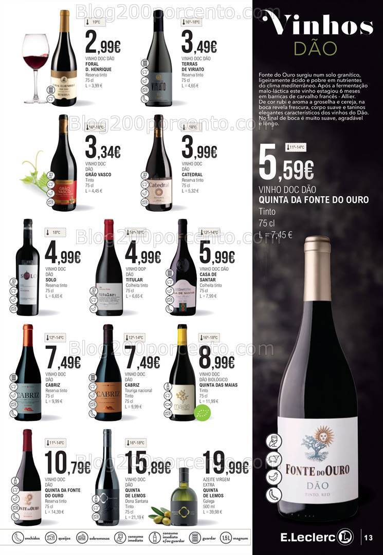Antevisão Folheto E-LECLERC Sabores Promoções de 1 a 20 outubro