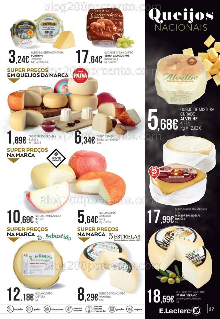 Antevisão Folheto E-LECLERC Sabores Promoções de 1 a 20 outubro