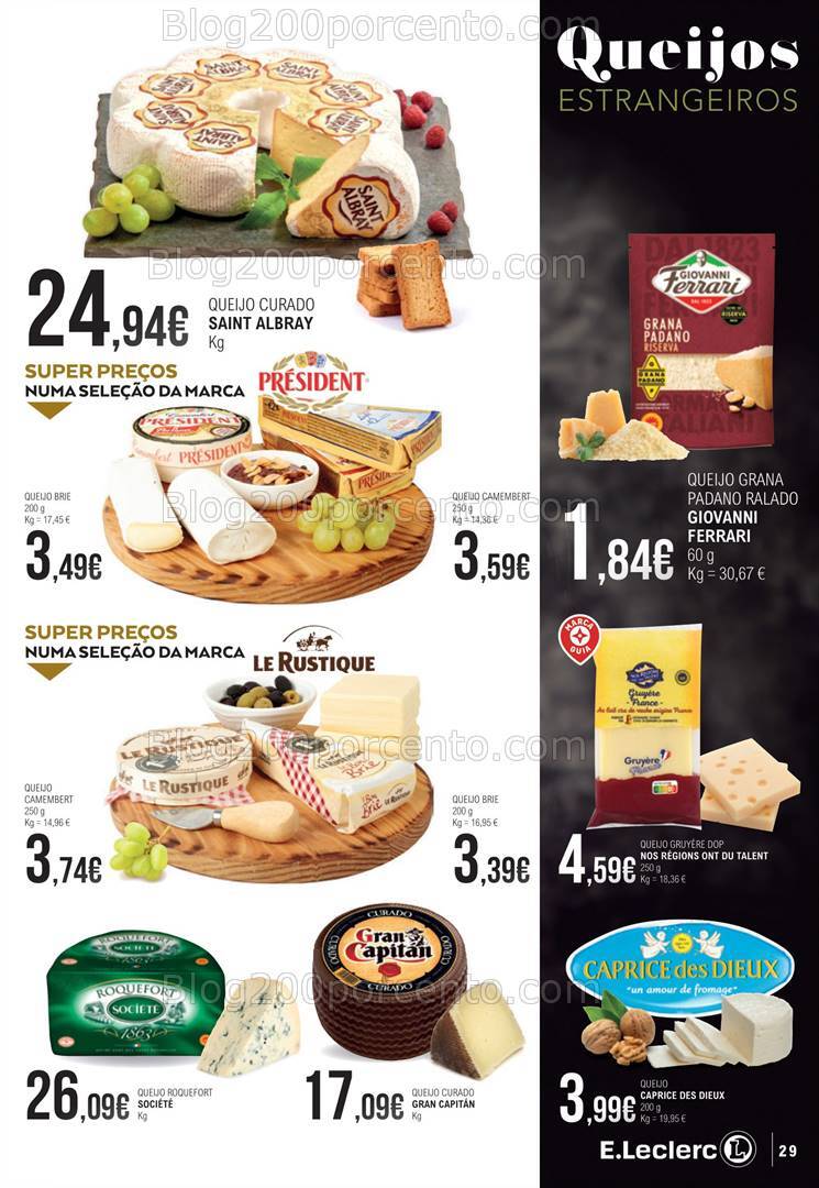 Antevisão Folheto E-LECLERC Sabores Promoções de 1 a 20 outubro
