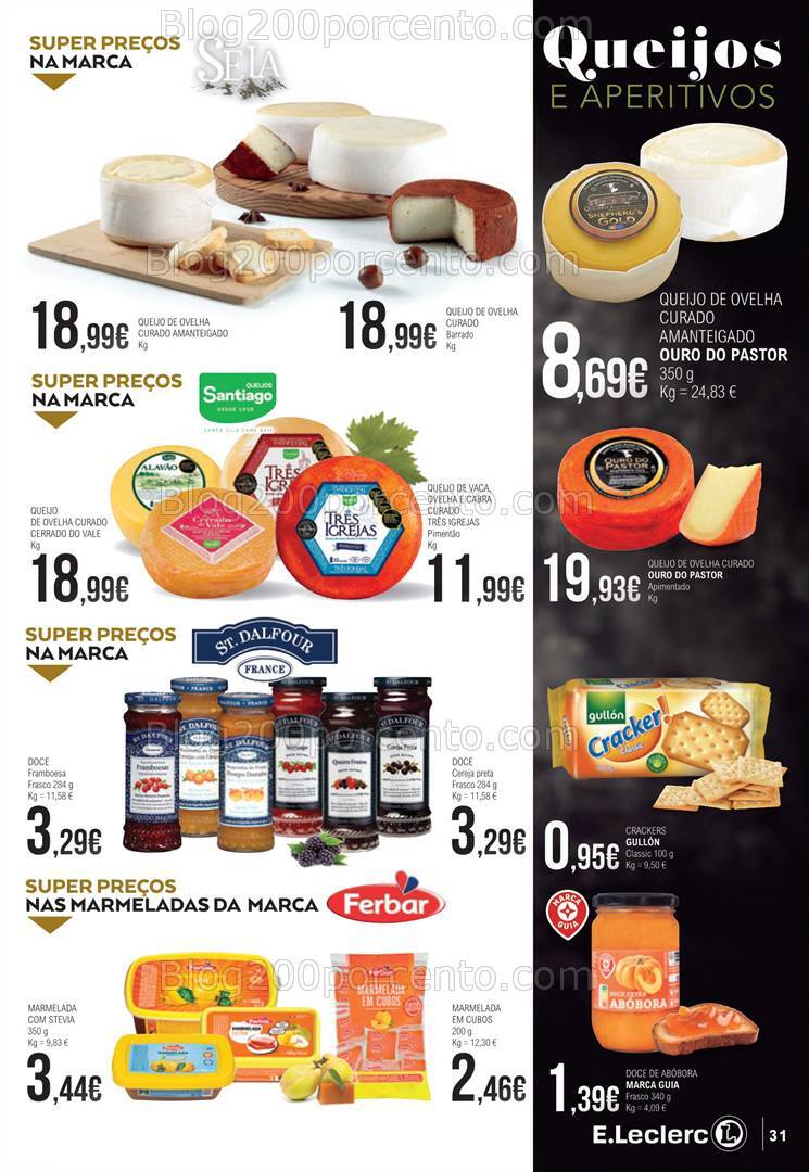 Antevisão Folheto E-LECLERC Sabores Promoções de 1 a 20 outubro