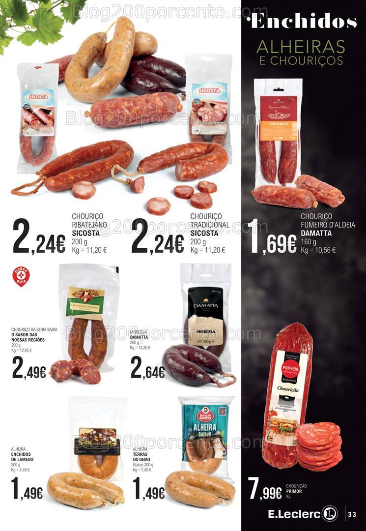 Antevisão Folheto E-LECLERC Sabores Promoções de 1 a 20 outubro